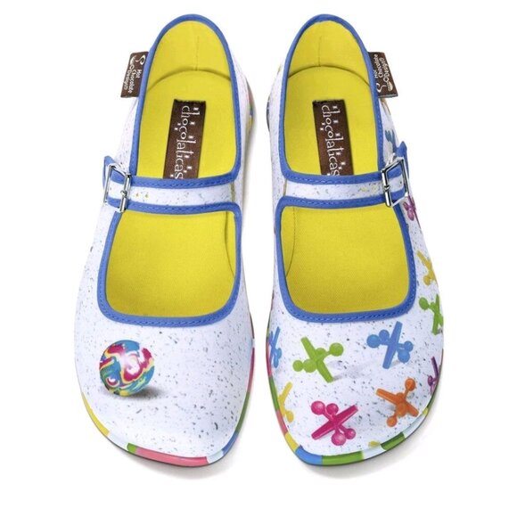 Hot Chocolate Design Chocolaticas Rainbow JAX Mary Jane Flats Shoes EU 41/US 11 - Picture 2 of 15